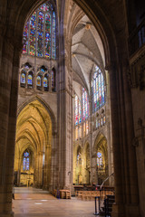 Fototapeta premium Interior de Santa Maria de León Cathedral, España