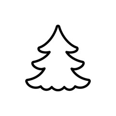 fir spruce pine tree wood christmas-tree xmas tree icon black th