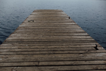 Fototapeta premium old wooden jetty