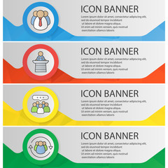 Business banner templates set