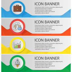 Business banner templates set