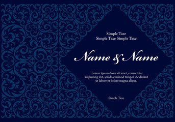 Wedding invitation cards with floral elements.