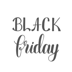 Black friday. Brush hand lettering.