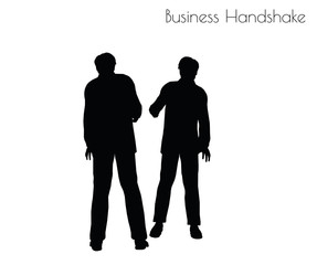 man in  Business Handshake pose