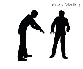 man in  Business Meeting pose