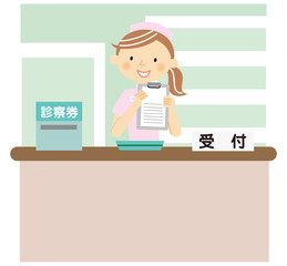 病院受付