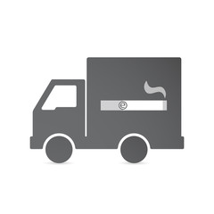 Isolated delivery truck with an electronic cigarette