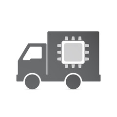Isolated delivery truck with a cpu