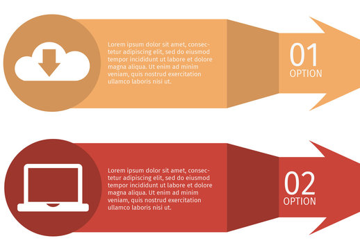 Colorful Arrow Process Step-by-Step Infographic Template