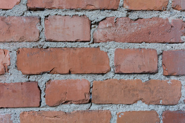 Red Brick Wall Background 