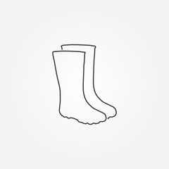 Rubber boot icon