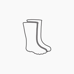 Rubber boot icon