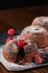 Chocolate fondant cake