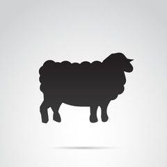 Sheep vector icon.