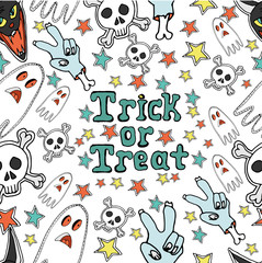 Halloween concept.seamless pattern