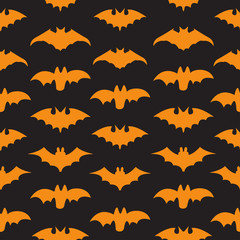 Fototapeta premium Halloween Seamless pattern with bats.