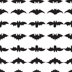 Halloween Seamless pattern with bats.