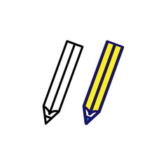 Pencils icon. Vector illustration