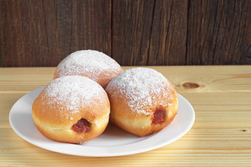 Donuts with jam