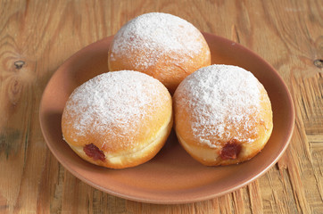 Donuts with jam