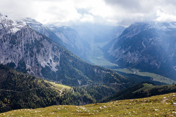 Naklejka premium Eng and Plumsjoch in the Karwendel mountains