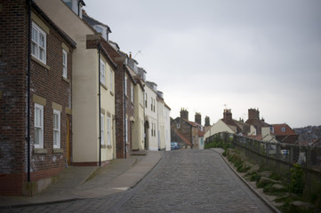 Obraz premium Row of terraced houses in Whitby