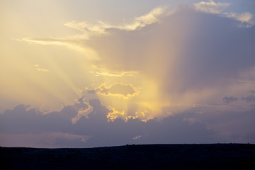 Sunset in the Sierra del Segura, Albacete, Spain.