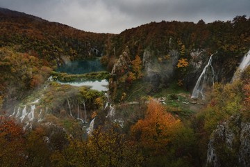 Landscape, Plitvice Lakes National Park, autumn view