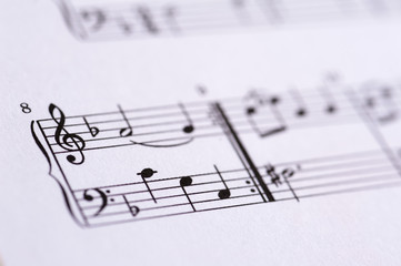 Fototapeta premium bass and treble clef