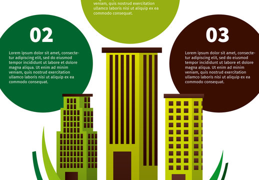 Green Sustainable City Ecology Infographic Template