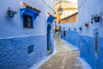 Beautiful blue medina of Chefchaouen city in Morocco, Africa.