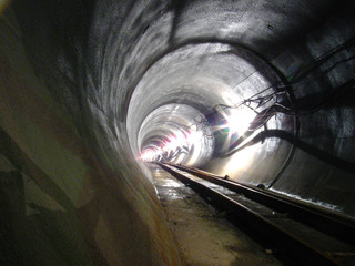 St.Petersburg main sewer system tunnel under construction