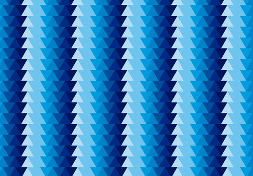 Blue Geometric Triangle Pattern Modern Abstract. Digital Template