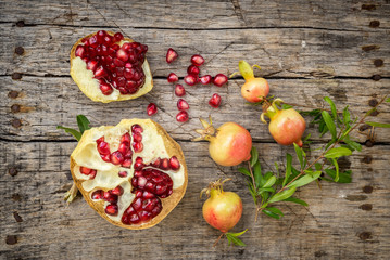 Fresh raw pomegranate