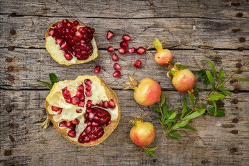 Fresh raw pomegranate