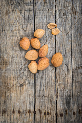 Fresh raw almonds