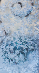 frost pattern on glass