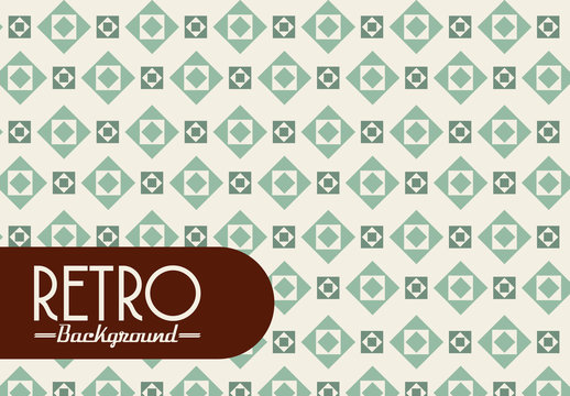 Squares Within Squares Repeating Geometric Background