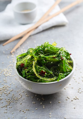 Portion of seaweed salad © mariashumova