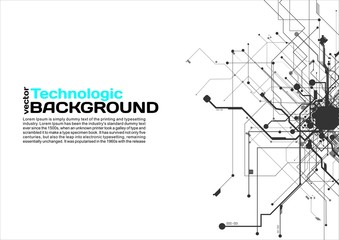 Abstract background electronic circuits hi-tech industrial
