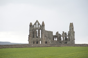 Fototapeta na wymiar Ruins of Whitby Abbay