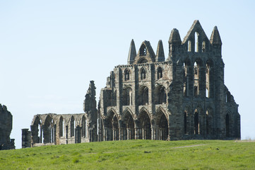 Whitby Abbey in Yorkshire, England