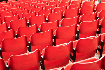 Pattern of Seats at the sport stadium