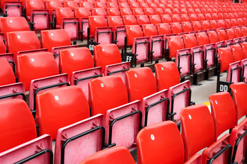 Naklejka premium Pattern of Seats at the sport stadium