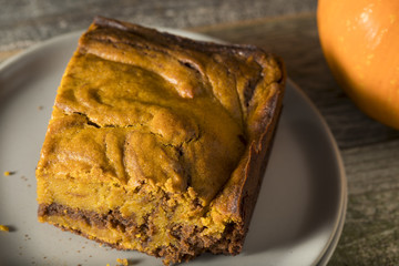 Homemade Pumpkin Chocolate Brownies