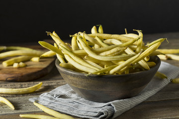 Raw Organic Yellow Wax Beans