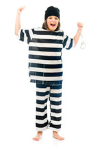 Model in studio isolated on white background full length