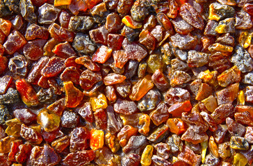 Amber background single stones