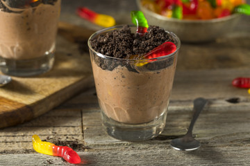 Homemade Chocolate Dirt Pudding
