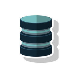 Device icon. Data base center and web hosting theme. Isolated design. Vector illustration